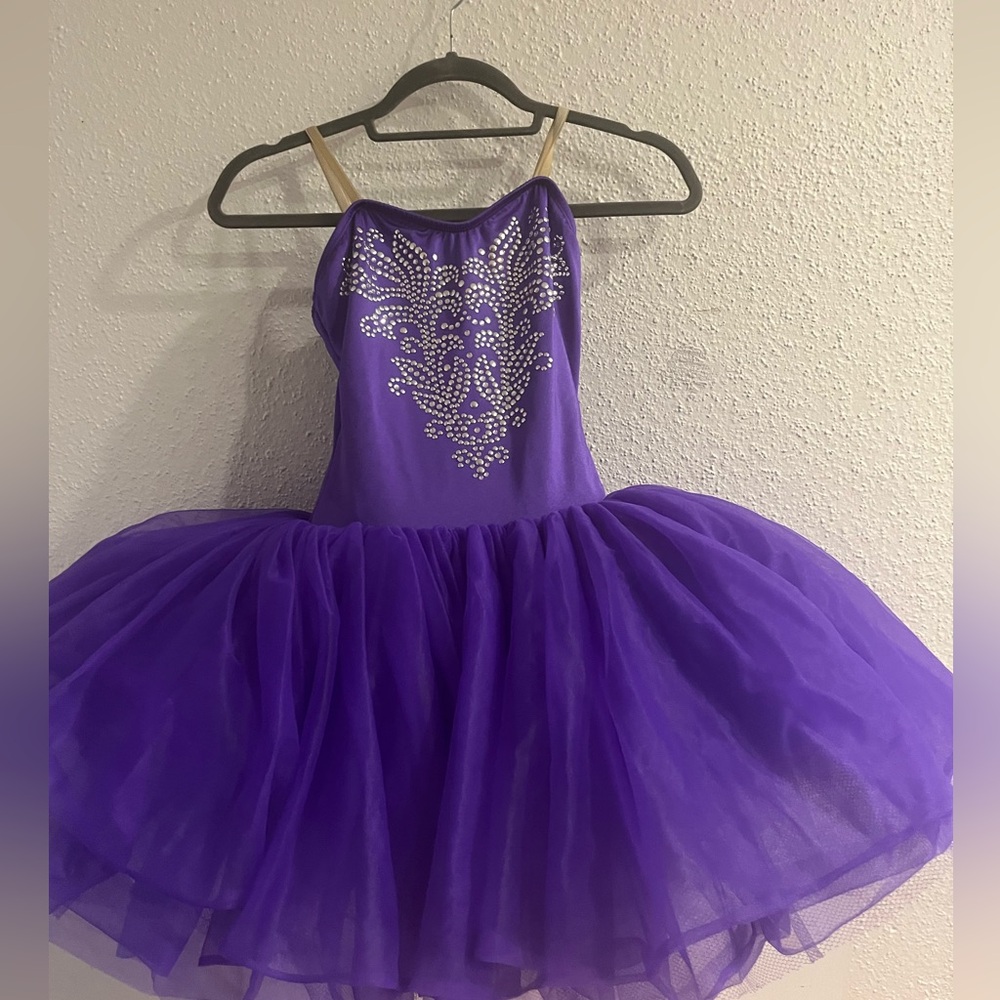 Girls Dance costume Purple Algy Ballet Tutu size small